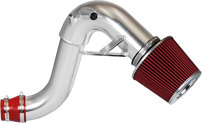Cold Air Intake System with Heat Shield Kit + Filter Combo RED Compatible by RtunesRacing