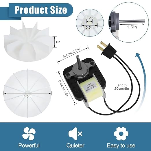 SM550 Bathroom Vent Fan Motor Replacement Kit - Image 3