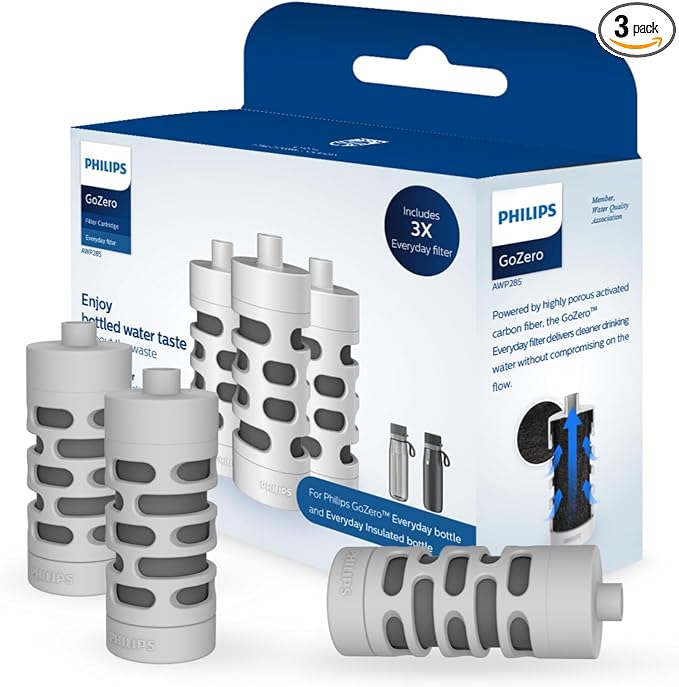 PHILIPS Activated Carbon Water Bottle Filter Replacement AWP285/37, Water Filter by Unknown