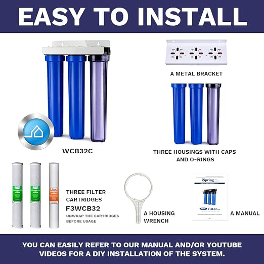 iSpring Whole House Water Filter System, Eliminates up to 99% Chlorine - Image 5