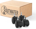 2" Wheel Diameter | Black Nylon Swivel Hooded Samson Twin Wheel Caster | by OutwaterIndustries