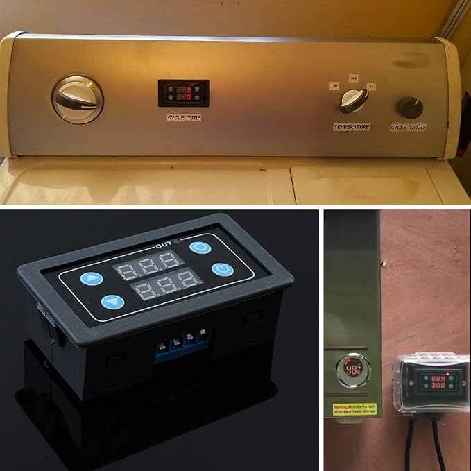 ICSTATION Delay Relay Module, AC 85V-265V Time Delay Switch 0-999s/min/h Timer - Image 6