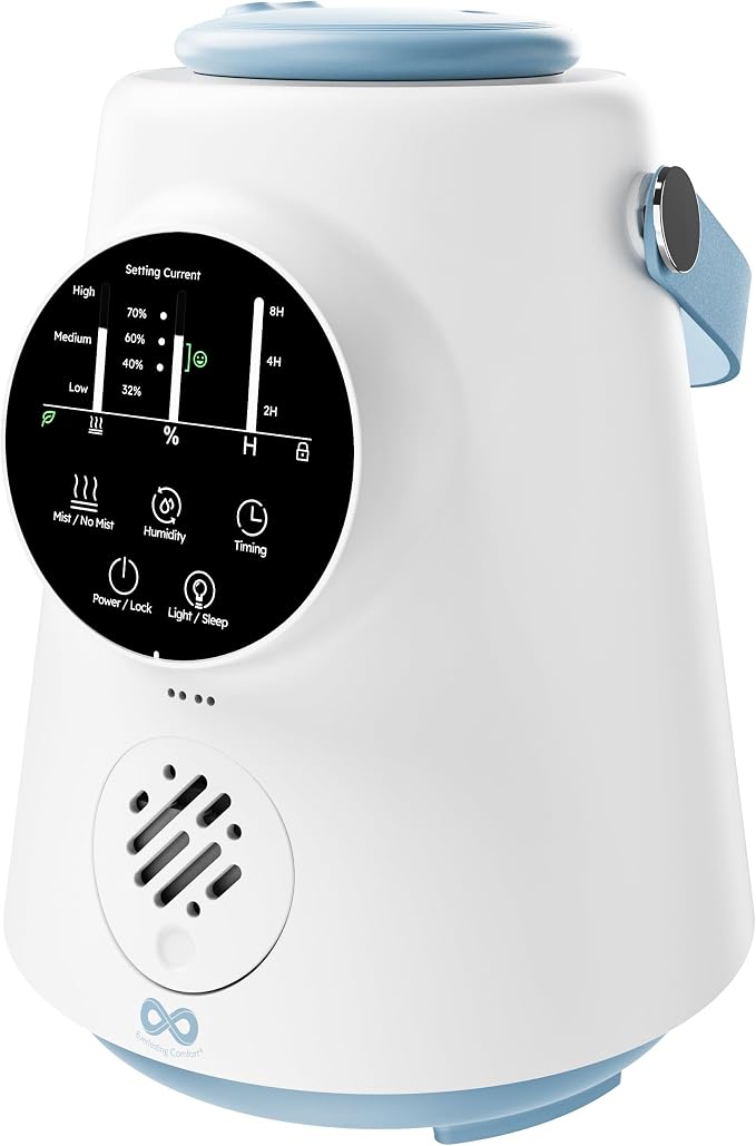 Everlasting Comfort 2.5L Top Fill Humidifier – Upgraded Easy to Clean 20HR by EverlastingComfort