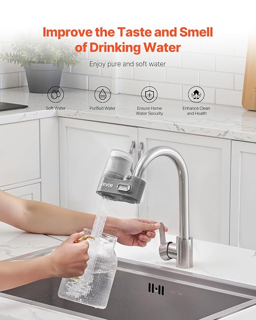 VEVOR Water Filter for Sink Faucet, Faucet Mount Water Filtration, 5-Stages - Image 2
