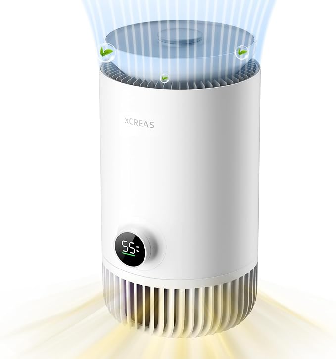 Humidifier & Air Purifier Combo, 0.8-Gal Top Fill | Evaporative No-Mist by xCREAS