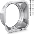 Zonon 1 Pcs 8 Inch Duct Connector Flange Metal Straight Pipe Flange Square to by Zonon
