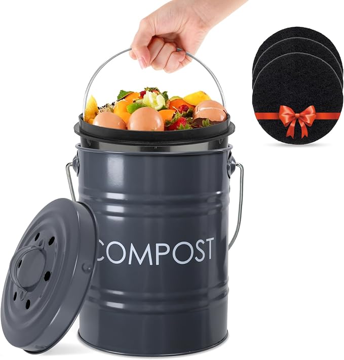 Vipush Compost Bin Kitchen Countertop Composter by Vipush
