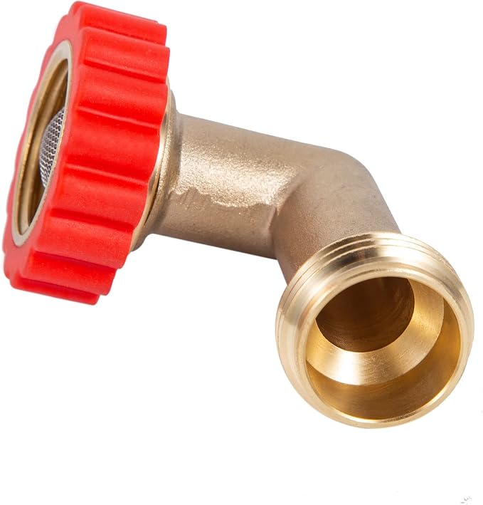 Lead-Free Brass 90 Degree Hose Saver, 90°Hose Elbow Fitting Quick Swivel - Image 8