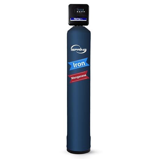 iSpring WCFM400K Whole House Iron and Manganese Water Filter System, Digital by iSpring