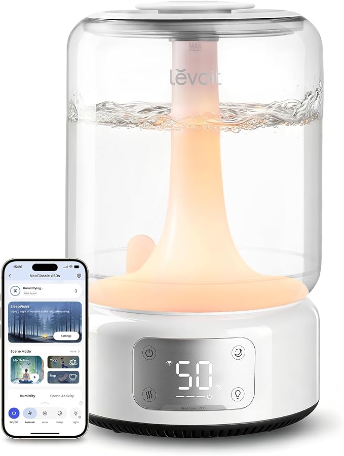 Levoit Humidifiers for Bedroom Large Room, 6.2L Dishwasher Safe, Smart App | by Unknown