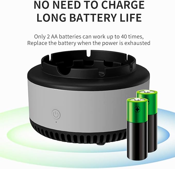 2 in 1 Air Purifier Ashtray Multifunctional Smokeless - Image 2