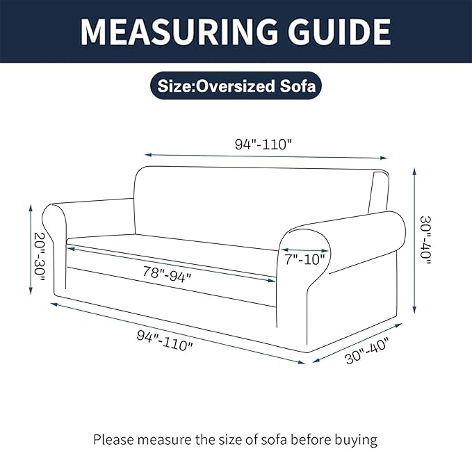 Cupuamon 2026 New Stretch Oversized Sofa Slipcovers Couch Sofa Cover for 4 Seater Furniture Protector Covers with Elastic Bottom Jacquard Fabric Small Checks for Pets, Kids - Dusty Pink