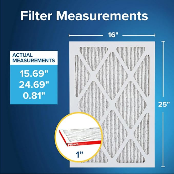 Filtrete 16x25x1 AC Furnace Air Filter, MERV 11, MPR 1000, Micro Allergen - Image 2