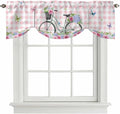 Spring Tie Up Valance Curtains for Windows, Kitchen Curtains Window Shades by Unknown