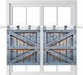 Farmhouse Wood Grain Kitchen Curtains 36 Inch Length, Small Window Curtains Tab by Unknown