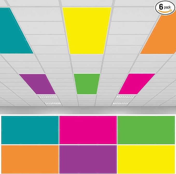 6pcs Magnetic Fluorescent Light Covers by VELANORIQUE