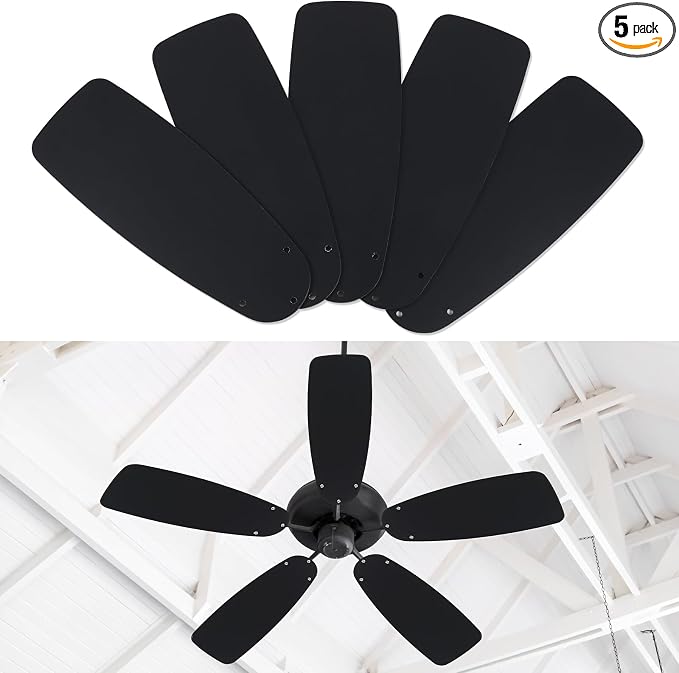 5 Pack Replacement Fan Blades for 42"/52" Ceiling Fan Waterproof Blades by Kittmip