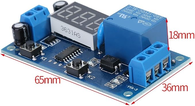 Infinite Loop Cycle Timer Module, Timer Switch Module, Adjustable LED Display - Image 3