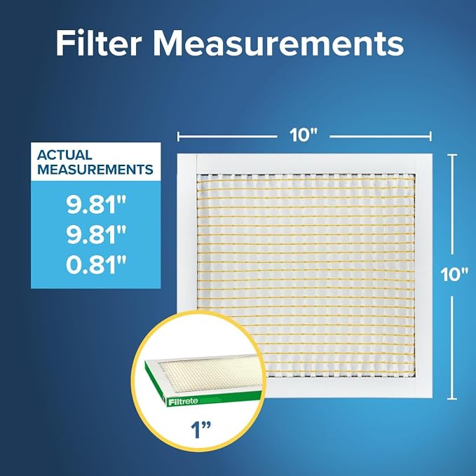 Filtrete 10x10x1 AC Furnace Air Filter, MERV 8, MPR 700, Tough on Pollen - Image 2