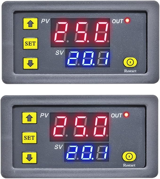 2Pcs Timer Delay Relay Programmable Cycle Timer Switch ON-Off Control LED by WelcometoSazkJere