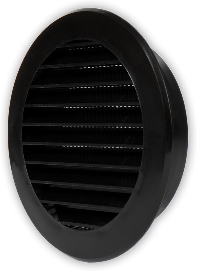 Vent Systems 4'' Inch Black Soffit Vent Cover by VentSystems