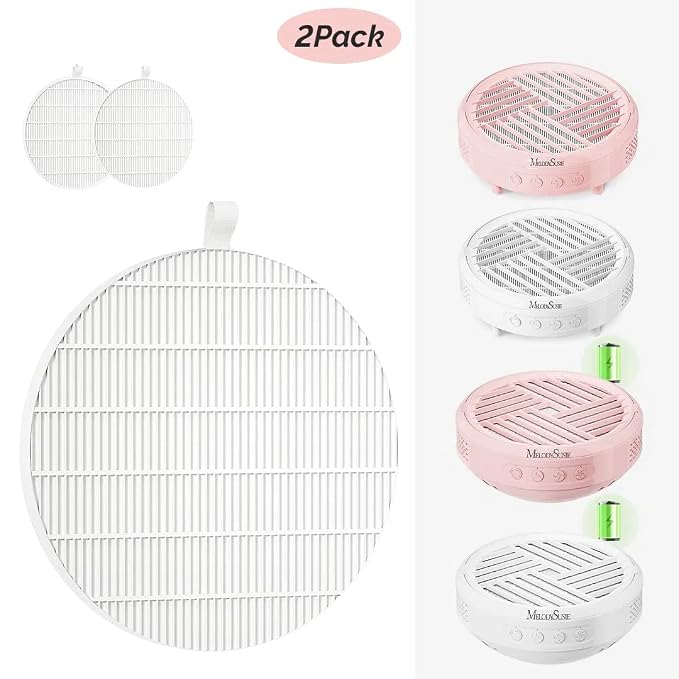 MelodySusie SProR Nail Dust Collector Replacement Filter, 2 Pack Reusable Dust - Image 2