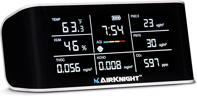 AirKnight Premium Indoor Air Quality Monitor Indoor & Air Quality Sensor. VOC by AirKnightMonitoring