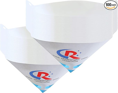 100 Pack of Paint Strainers, Paint Filter Strainer Paper Cone by CRCHRWLIN