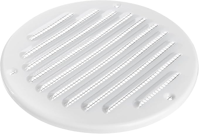 White Metal 5'' Inch Round Ventilation Grille - Image 4