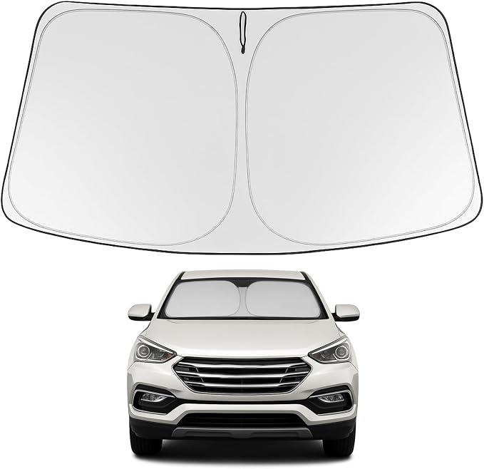 Proadsy 2026 Upgrade Windshield Sun Shade Custom Fit 2013-2018 Santa Foldable by Proadsy