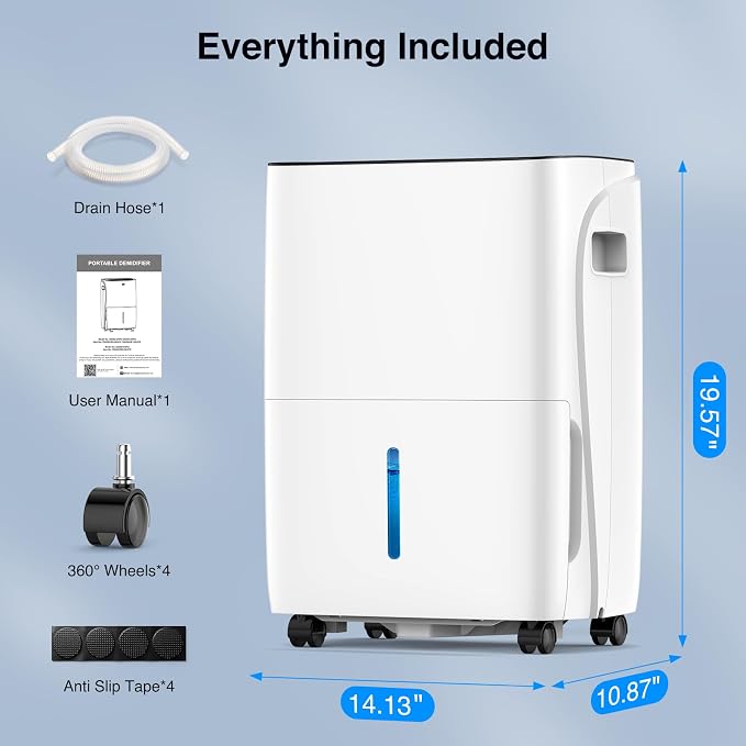 ZAFRO 5000 Sq.Ft Dehumidifiers for Home and Basement - Image 8