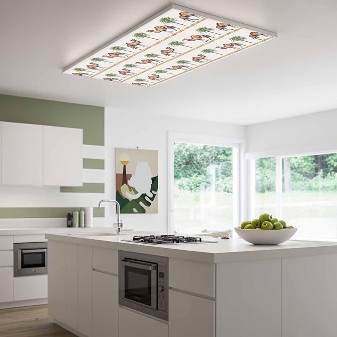 Fluorescent Light Covers for Ceiling Lights Desert Camel Magnetic Light Filters - Image 2