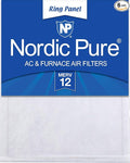 Nordic Pure 12x20x 1/2 MERV 12 Half Inch Panel AC Furnace Air Filters, Box of 6 by NordicPure
