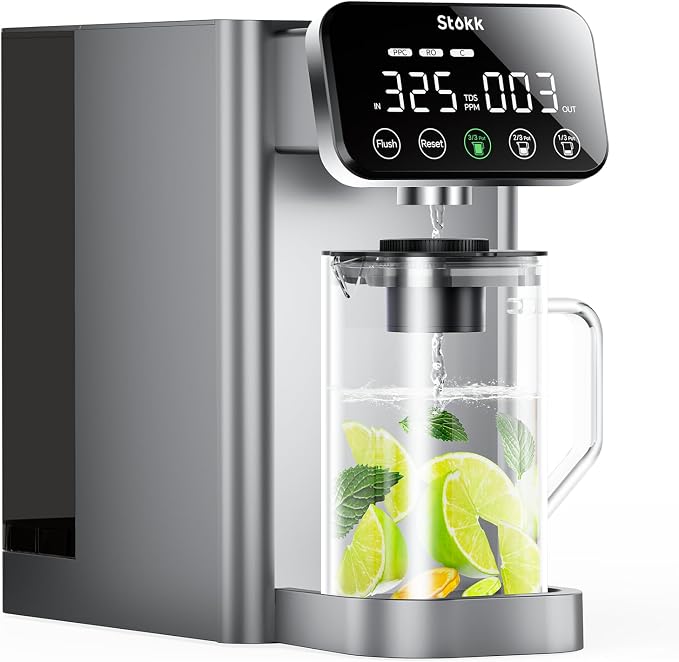Stokk E1 Reverse Osmosis Water Filter Countertop, 5 Stage RO Water Filter System by Follow
