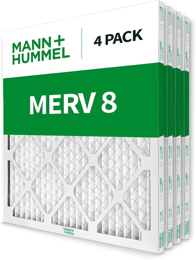 Mann+Hummel 20x23x1 MERV 8 Pleated HVAC AC Furnace Air Filters. 4 Pack. - Image 3