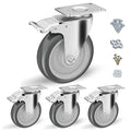 5" Swivel Plate Casters with Brake by CLOATFET