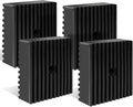 4 Pack Heavy-Duty Anti-Vibration Rubber Pads – Solid 4"x4"x1.2" | Noise by Unknown