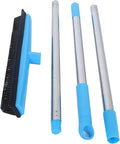 Multifunctional Broom, Telescopic Carpet Rake Rubber Pp 12.6in Brush Easy Wash by KELFEEAO