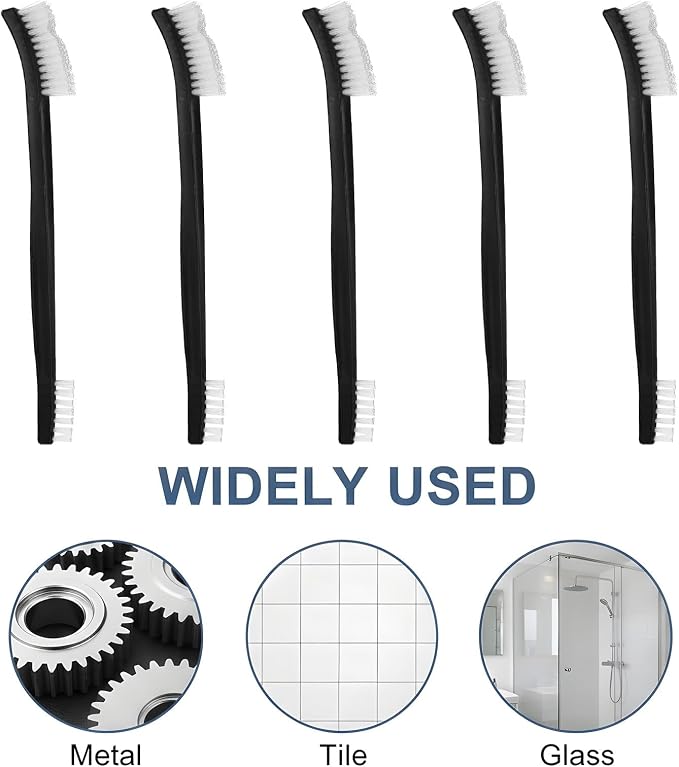 5Pcs Double-Ended Detail Cleaning Brush Nylon Brushes Small Detailing Crevice - Image 3