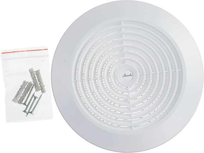 Vent Systems 4'' Inch White Round Plastic Ceiling Vent Cover - Image 6