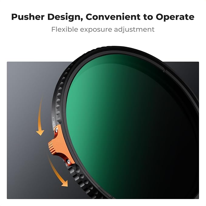 K&F CONCEPT 72mm Ultra-Low Reflectivity Putter Variable ND Filter ND2-ND400 28 - Image 6