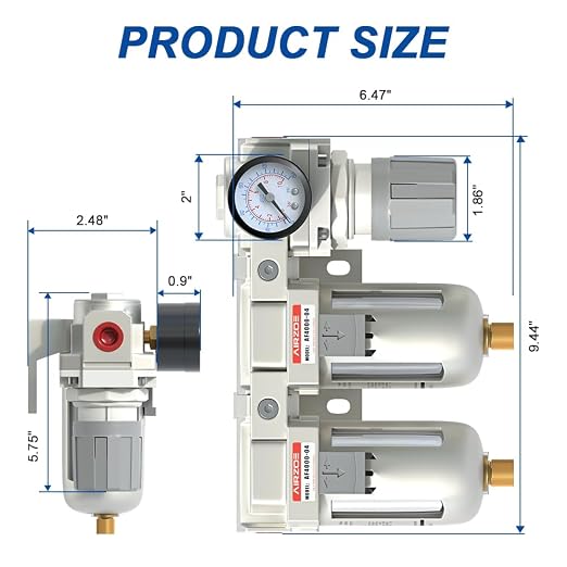 AIRZOE 1/2" NPT Air Dryer for Compressor-Air Compressor Water Separator - Image 2