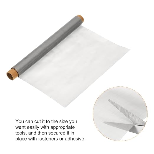 PATIKIL 304 Stainless Steel Wire Mesh Screen, 350 Mesh Woven Air Vent Filter - Image 3