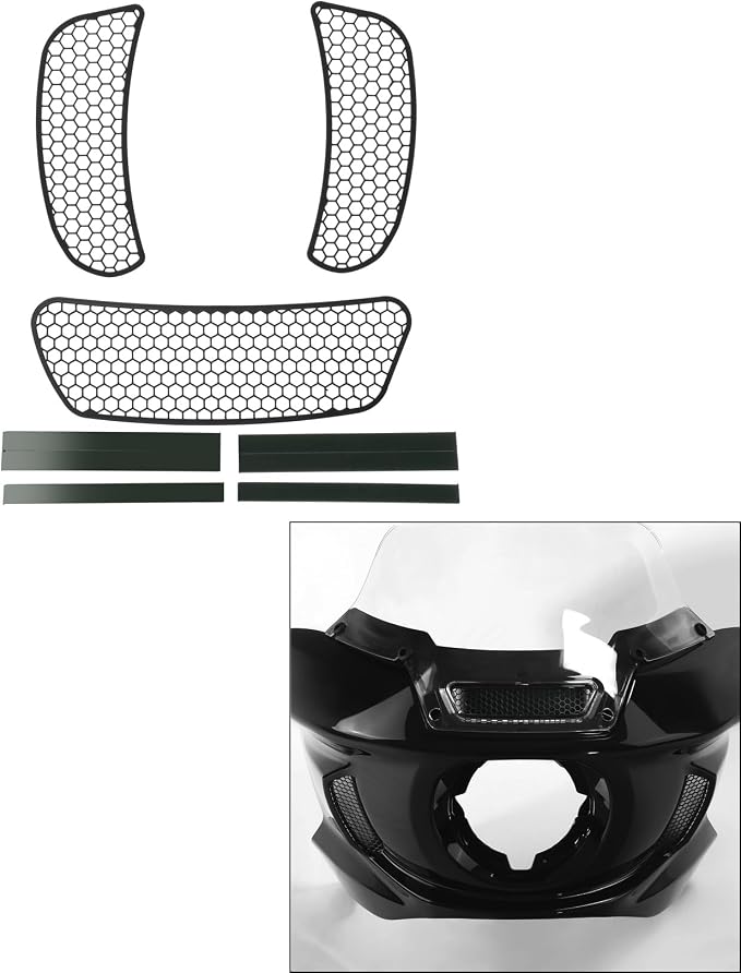 XMT-MOTO Fairing Mesh Vent Screen Grills Fit - Image 6