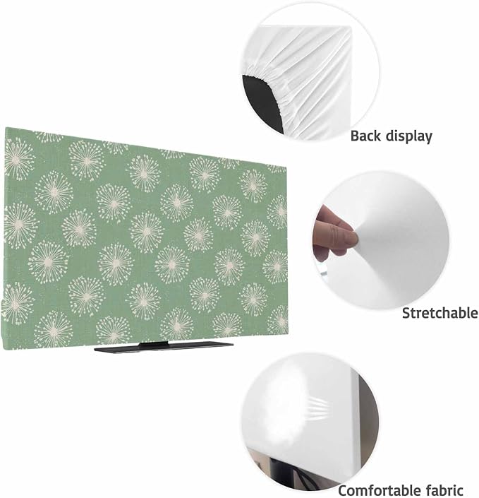 Dandelion Summer Wild Flower Indoor TV Cover, Elastic TV Screen Protector - Image 7