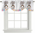 Grey Easter Tie Up Valance Curtains by Unknown