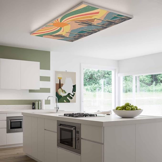 Fluorescent Light Covers for Ceiling Lights Cactus Desert Magnetic Light - Image 2