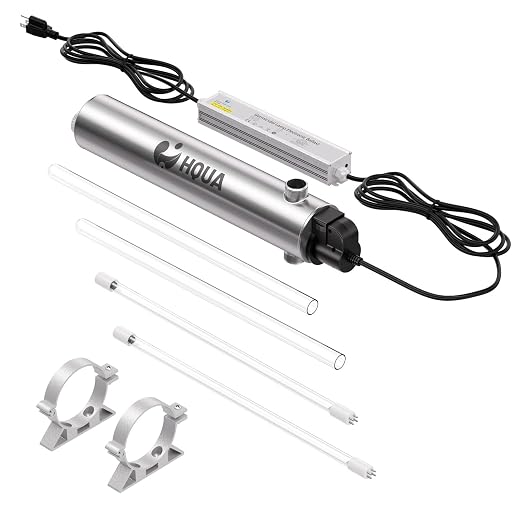 HQUA-TWS-121 120V 55W 12GPM 1“ MNPT Inlet/Outlet, Whole House Ultraviolet Water by HQUA
