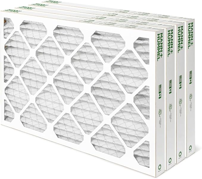 Mann+Hummel 12x24x2 MERV 11 Pleated HVAC AC Furnace Air Filters. Quantity 4. by MannHummel