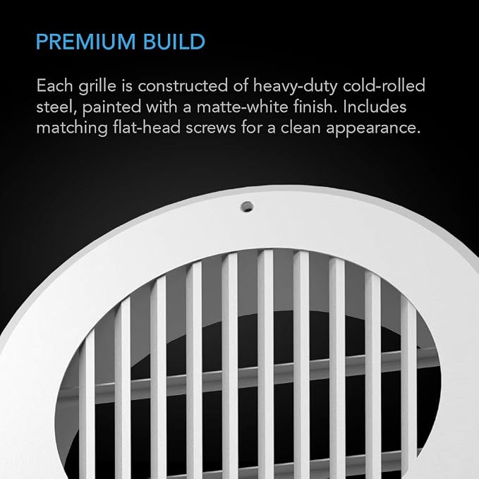 AC Infinity Wall-Mount Duct Grille Vent - Image 3
